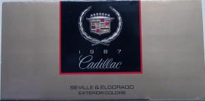 1987 Cadillac Seville Eldorado Exterior Colors & Specs Sales Folder Orig