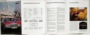 1979 Mercedes-Benz 280S 280SE 280SEL Prestige Sales Brochure - German Text