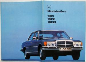 1979 Mercedes-Benz 280S 280SE 280SEL Prestige Sales Brochure - German Text