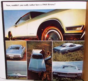 1968 Buick Riviera Gran Sport Engine Prestige Sales Brochure Oversized