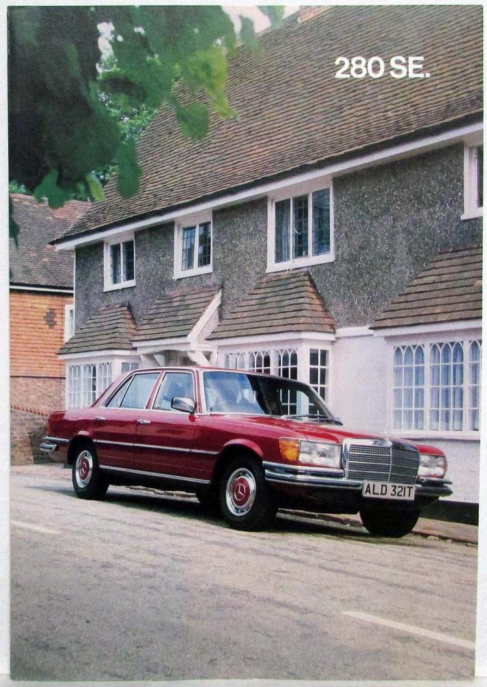 1979 Mercedes-Benz 280SE Sales Folder Brochure