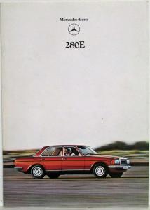 1979 Mercedes-Benz 280E Prestige Sales Brochure