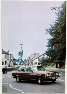 1979 Mercedes-Benz 280E Prestige Sales Brochure