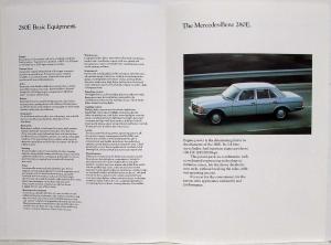 1979 Mercedes-Benz 280E Prestige Sales Brochure