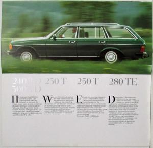 1979 Mercedes-Benz Personenwagen Programma Sales Brochure - Dutch Text