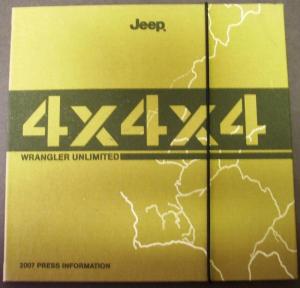 2007 Jeep Wrangler Unlimited Press Kit 4X4 SUV 4 Door