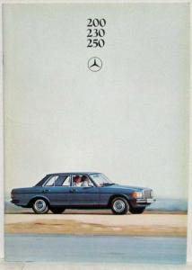 1979 Mercedes-Benz 200 230 250 Prestige Sales Brochure - German Text