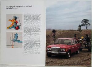 1979 Mercedes-Benz 200 230 250 Prestige Sales Brochure - German Text