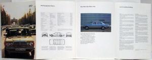 1979 Mercedes-Benz 200 230 250 Prestige Sales Brochure - German Text