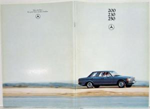 1979 Mercedes-Benz 200 230 250 Prestige Sales Brochure - German Text