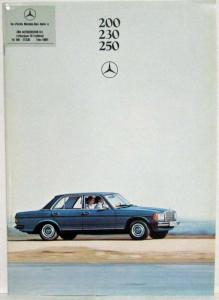 1979 Mercedes-Benz 200 230 250 Prestige Sales Brochure - Dutch Text