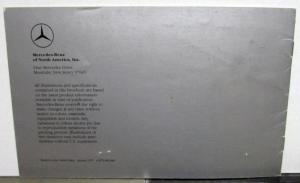 1979 Mercedes-Benz Diesel Sales Brochure