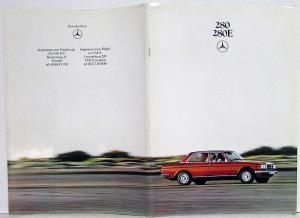 1979 Mercedes-Benz 280E Prestige Sales Brochure - Dutch Text