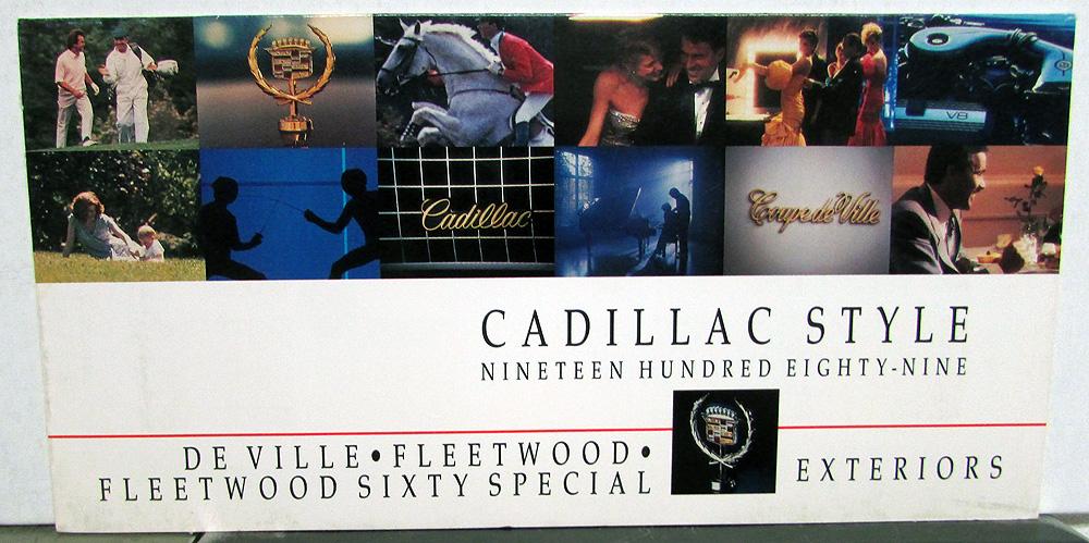 1989 Cadillac DeVille Fleetwood Sixty Special Exterior Paint Chips Sales Folder