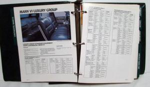 1981 Lincoln Mercury Advanced Facts Book Continental MarkVI TownCar CougarXR7