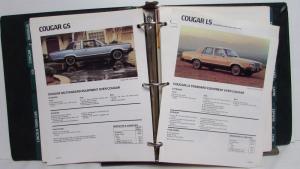 1981 Lincoln Mercury Advanced Facts Book Continental MarkVI TownCar CougarXR7