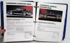 1982 Lincoln Mercury Facts Book Continental MarkVI LN7 Lynx CougarXR7 Marquis