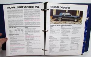 1982 Lincoln Mercury Facts Book Continental MarkVI LN7 Lynx CougarXR7 Marquis