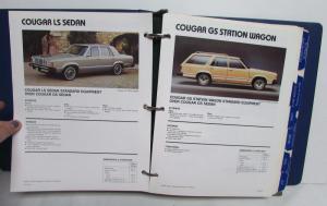 1982 Lincoln Mercury Facts Book Continental MarkVI LN7 Lynx CougarXR7 Marquis