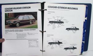 1982 Lincoln Mercury Facts Book Continental MarkVI LN7 Lynx CougarXR7 Marquis
