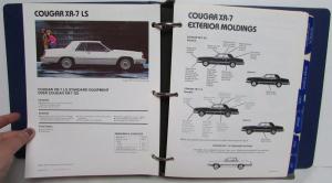 1982 Lincoln Mercury Facts Book Continental MarkVI LN7 Lynx CougarXR7 Marquis