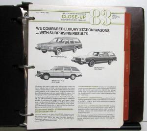 1983 Lincoln Mercury Facts Book Continental Mark VI LN7 Lynx Cougar Marquis