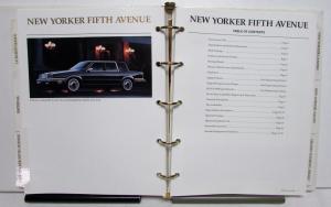 1990 Chrysler Data Book Le Barron Imperial New Yorker Town&Country