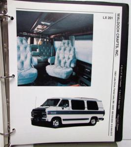 1992 Chevrolet Van Conversion Directory Speacialty Vehicles Specs Options