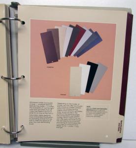 1986 Mercury Product Manual SableSpecs Features Options Color & Upholstery
