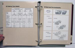 1986 Mercury Product Manual SableSpecs Features Options Color & Upholstery