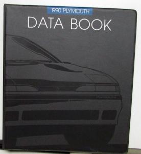 1990 Plymouth Data Book Laser Sundance Acclaim Colt Voyager