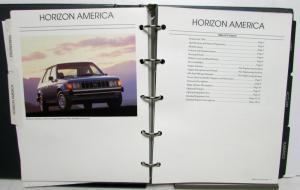 1990 Plymouth Data Book Laser Sundance Acclaim Colt Voyager