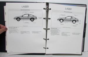 1990 Plymouth Data Book Laser Sundance Acclaim Colt Voyager