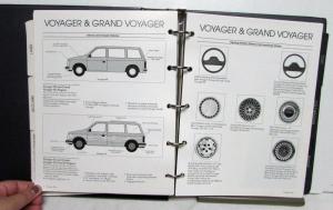 1990 Plymouth Data Book Laser Sundance Acclaim Colt Voyager