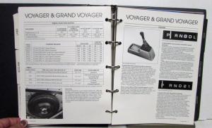 1990 Plymouth Data Book Laser Sundance Acclaim Colt Voyager