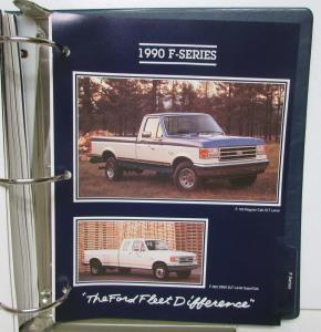 1990 Ford car & Light Truck Fleet Buyers Guide Mustang F Series Ranger Tbird