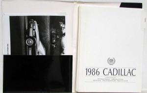 1986 Cadillac Boxed Media Information Press Kit
