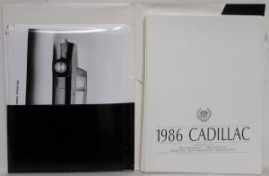 1986 Cadillac Boxed Media Information Press Kit