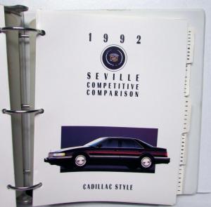 1992 Cadillac Comparisons Allante Seville Eldorado Fleetwood De Ville Brougham
