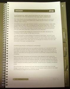 2006 Jeep Commander Press Kit 4X4 SUV