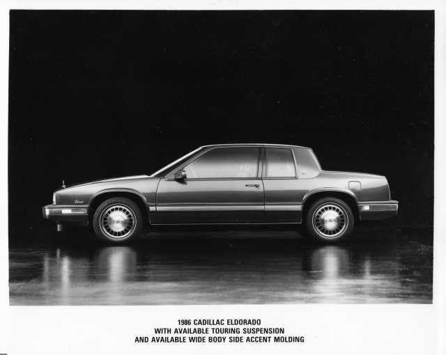 1986 Cadillac Eldorado with Touring Suspension and Molding Press Photo 0239
