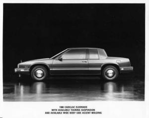 1986 Cadillac Eldorado with Touring Suspension and Molding Press Photo 0239