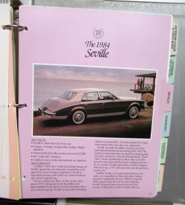 1984 Cadillac Merchandising Portfolio DeVille Seville Eldorado Cimarron Fltwood