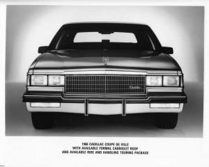 1986 Cadillac Coupe DeVille with Cabriolet Roof and Touring Pkg Press Photo 0269