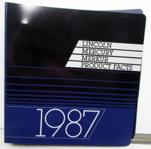 1987 Lincoln Mercury Merkur Product Facts Mark VII Town Car Grand Marquis XR4Ti