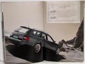 2002 Audi RS6 Quattro Hardback Booklet Sales Brochure - German Text