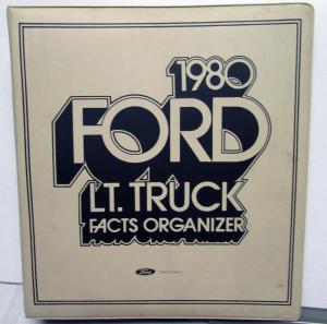 1980 Ford LT Trucks Facts Organizer F Series Bronco Courier Econoline