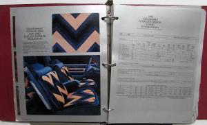 1980 Oldsmobile Upholstery Paint Chips Toronado Cutlass Omega Starfire Delta 88
