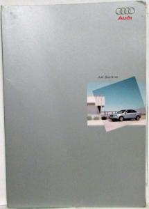 2000 Audi A4 Saloon Details Brochure with Price Sheet - French Text