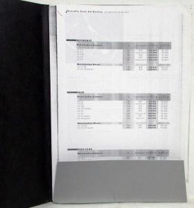 2000 Audi A4 Saloon Details Brochure with Price Sheet - French Text